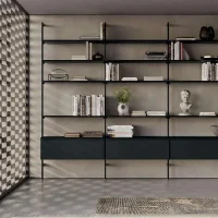כוננית מדפים מהרצפה לתקרה <br> דגם Bamboo – תמונה 4