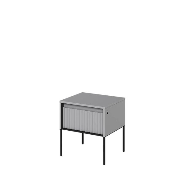 ⁦שידת לילה עם מגירה ותאורה <br> Tresso 10⁩ – תמונה ⁦2⁩