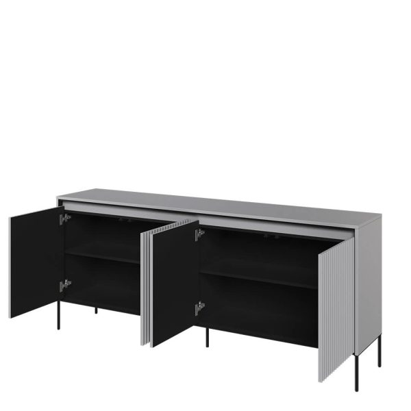 ⁦שידת מגירות 4 דלתות עם תאורה <br> Tresso 04⁩ – תמונה ⁦3⁩