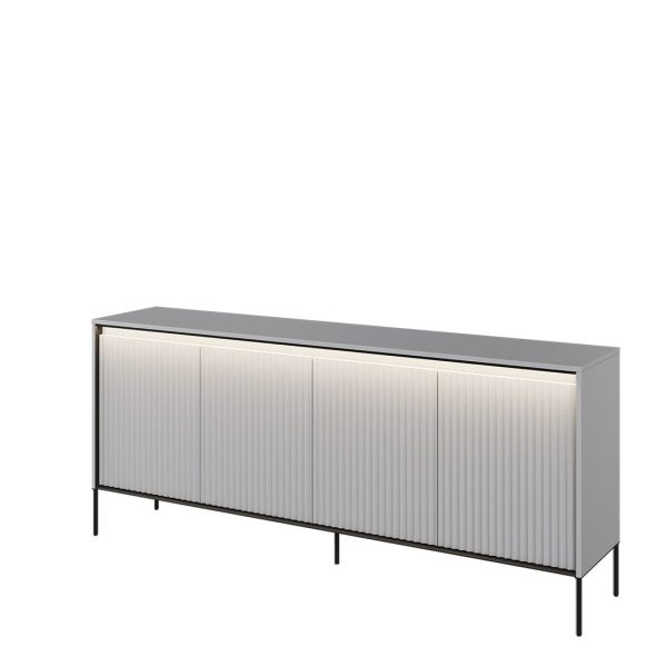 ⁦שידת מגירות 4 דלתות עם תאורה <br> Tresso 04⁩ – תמונה ⁦4⁩